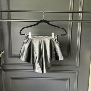Faux Leather Shorts